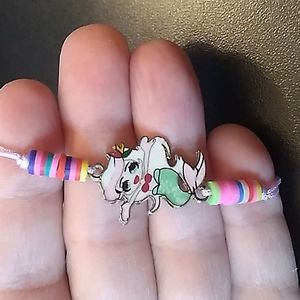 BBTO Gorgeous Mermaid Bracelet w Purple Cording up to 10 inches